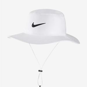 Nike Dri Fit UV White Bucket Hat Golf New Hiking